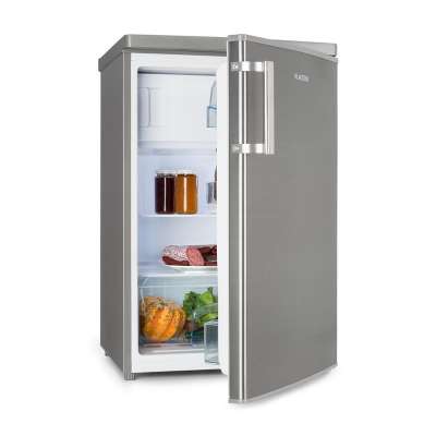 Klarstein CoolZone 120 Eco hűtőszekrény fagyasztóval, A+++, 118 liter, nemesacél hatás