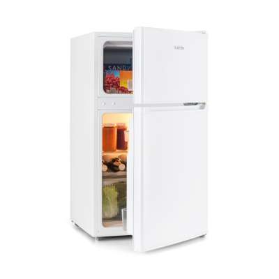 Klarstein Big Daddy Cool, kombinált hűtőszekrény, 61/26 literes, 40 dB, F energiahatékonysági osztály, fehér