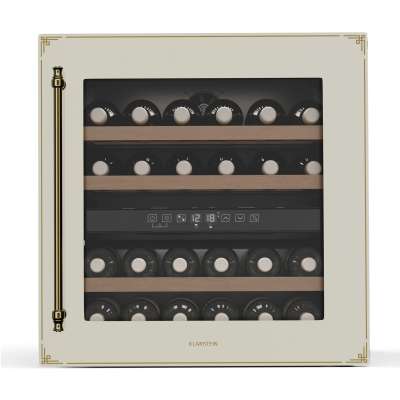 Klarstein Vinsider Victoria 36 borhűtő, 36 palack, érintés, UV-védelem, LED, csendes, 3 polc