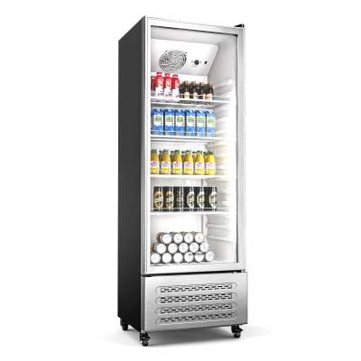 Klarstein GrandCooler italhűtő, 270 l, LED világítás, kerekekkel, 4 polc
