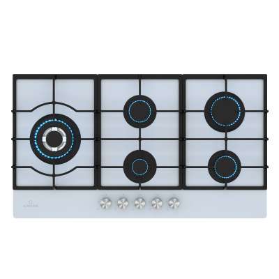 Klarstein Ignito Chef Edition gáz főzőlap, 5 Égő, elektr. gyújtás, Wok, cseppfolyósított vagy földgázhoz