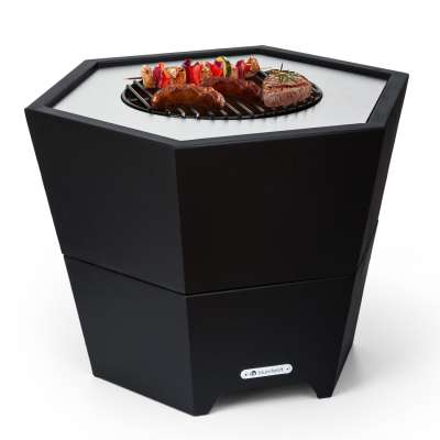 Blumfeldt Hekla 2 az 1-ben, tűzhely, Ø 60 cm, víz- és fagyálló, grill-lap, grillrács