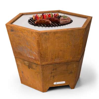 Blumfeldt Hekla 2 az 1-ben, tűzhely, Ø 60 cm, víz- és fagyálló, grill-lap, grillrács