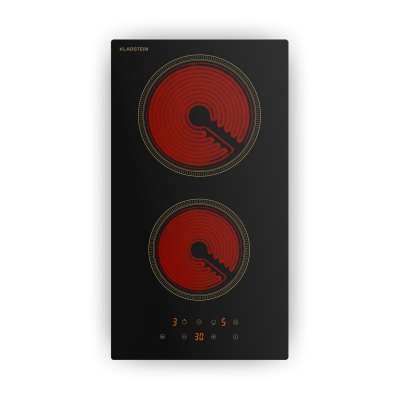 Klarstein Victoria kerámia főzőlap, 2 zónás, elegáns, időtálló, 3000 W, 30 cm