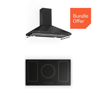 Klarstein Victoria 90 Duo készlet indukció, 90 cm, indukciós főzőlap, páraelszívó