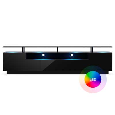 Blumfeldt Perth Lowboard TV szekrény, 195 x 33 x 50 cm, LED