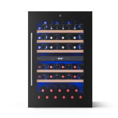 Klarstein Illuminosa beépített borhűtő | Kétzónás | UV védelem | 143 liter | 57 palack | 60 cm