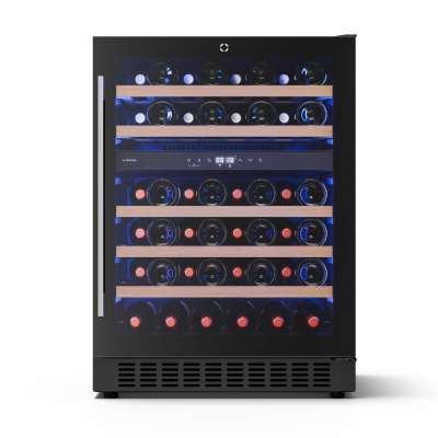 Klarstein Illuminosa pult alatti borhűtő | Kétzónás | 129 liter | 46 palack | 60 cm