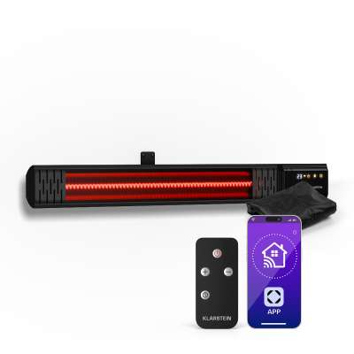 Klarstein Phantom infravörös fali fűtőtest | 2000 W | 15 m² | Erőteljes és vékony | 84 cm x 10 cm