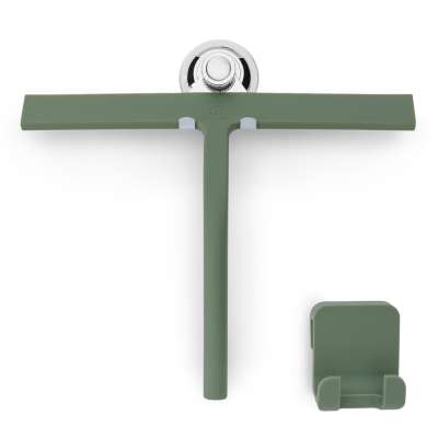 Gütewerk by blumfeldt Blaze, zuhanyzósarok törlő, 28 cm, szilikon borítás, rozsdamentes acél mag, modern design