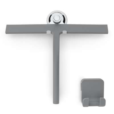 Gütewerk by blumfeldt Blaze, zuhanyzósarok törlő, 28 cm, szilikon borítás, rozsdamentes acél mag, modern design