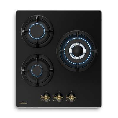 Klarstein Victoria gázfőzőlap | 3 alumínium égő | földgázzal és PB-gázzal kompatibilis | 6050 W | 45 cm