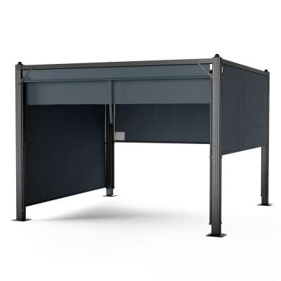 Blumfeldt Pantheon Cortina pavilon 3x3 m, időjárásálló, alumínium, porfestett, redőnyök