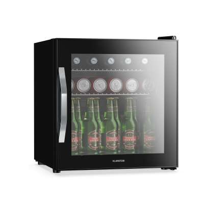 Klarstein Beersafe italhűtő tükrös üvegajtóval | 44 x 48 cm | LED-es belső világítás
