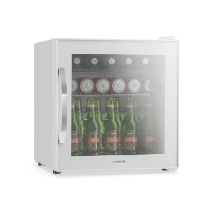 Klarstein Beersafe italhűtő tükrös üvegajtóval | 44 x 48 cm | 85 W | 47 liter | Fehér