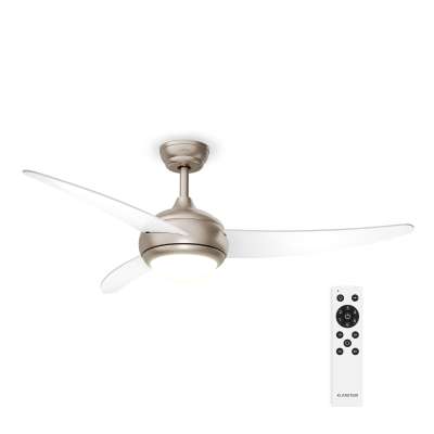 Klarstein El Paso mennyezeti ventilátor világítással | 132 cm | 35 W | Csendes működés | Fa