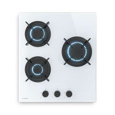 Klarstein Goldflame gáz főzőlap | 3 égő elektromos gyújtással | földgáz és PB-gáz | 5800 W | 45 cm