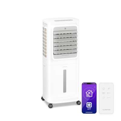 Klarstein Breezcube intelligens léghűtő vízhűtéssel | 340 m³/h | 10 l | 30 m² | 3 üzemmód | 50 W