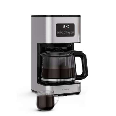 Klarstein Verosteel filteres kávéfőző | rozsdamentes acél | 1,5 liter | Hőmérséklet-megtartó funkció | 12 csésze