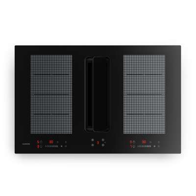 Klarstein ChefFusion indukciós főzőlap páraelszívóval | 4 főzőzóna | 7200 W | 504,3 m³/h | 80 cm