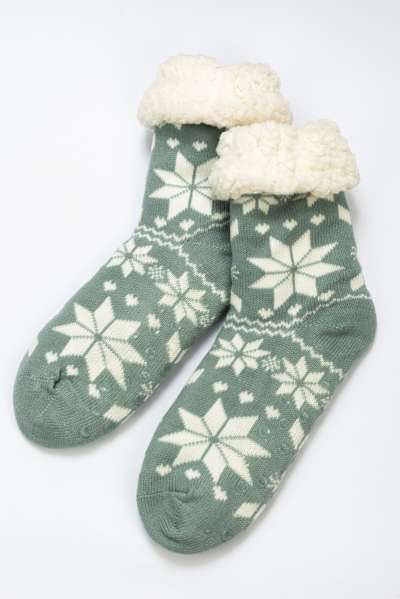 Téli zokni - tűrkiz - Méretet 35-42