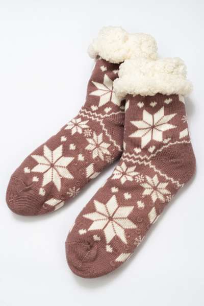 Téli zokni - lila - Méretet 35-42