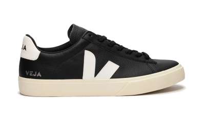 Veja CAMPO CHROMEFREE LEATHER Black White