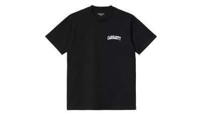 Carhartt WIP S/S University Script T-Shirt Black White