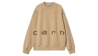 Carhartt WIP Felt Script Sweat Peanut
