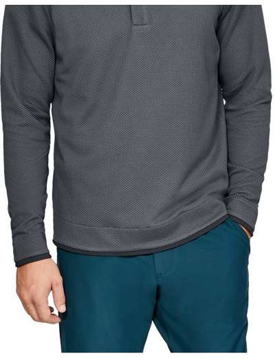 Férfi Under Armour Sweaterfleece Snap Mock pulóver