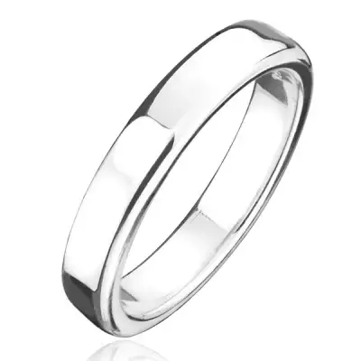925 ezüst gyűrű - vastagabb karikagyűrű fényes felülettel - Nagyság_ 54