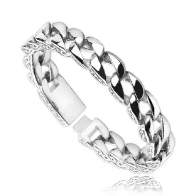 Acél karkötő - lánc, hullámos szélek