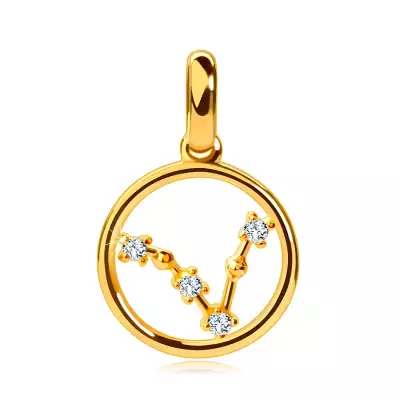 Medál sárga 9K aranyból, 