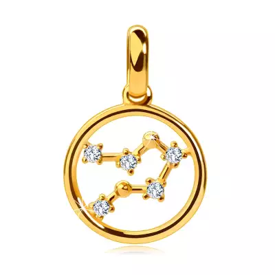 Medál sárga 9K aranyból, 