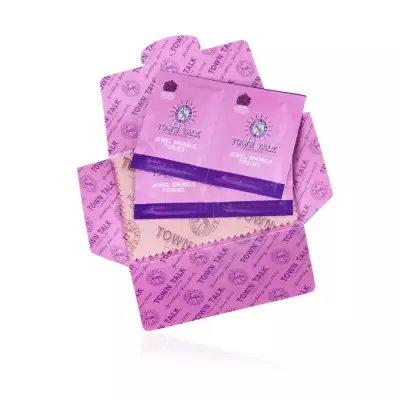 Arany ékszer polírozó kendők, kendő készlet, cikk-cakkos élekkel