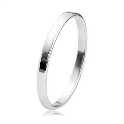 925 ezüst gyűrű- sima sima vállak, szögletes keresztmetszet, 2 mm - Nagyság_ 47