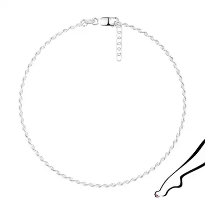 925 ezüst bokalánc - sűrűn összekapcsolt láncszemek spirálba csavarodva