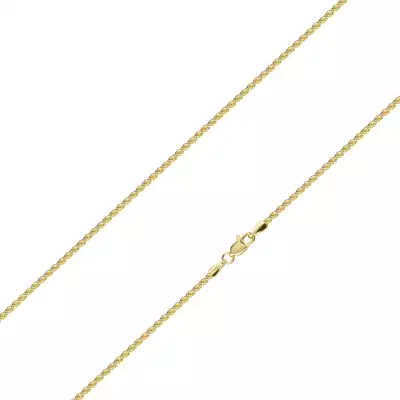 14K sárga arany lánc csavart Valis mintával