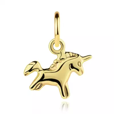 9 karátos arany medál unikornis motívummal