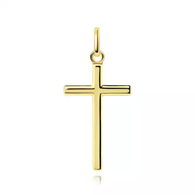 9 karátos arany medál lapos latin kereszttel