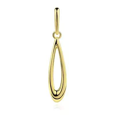 9 karátos arany medál hosszúkás csepp formában