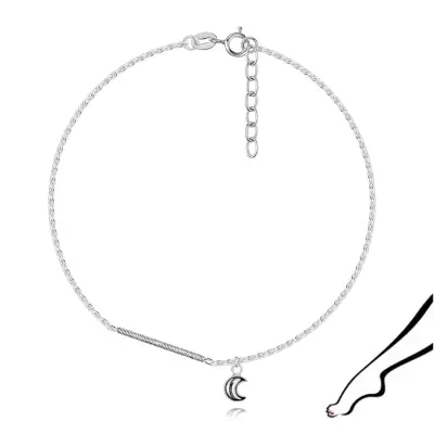 925 ezüst bokalánc holddal és spirális pálcikával
