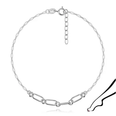 925 ezüst bokalánc ovális szemekkel és golyókkal