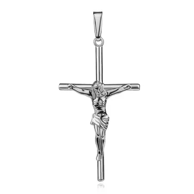 925 ezüst kereszt medál Krisztus alakjával