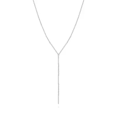 Ezüst 925 nyaklánc Y-alakban, pálcikákkal