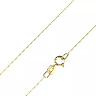 14K arany Venezia lánc szögletes szemekkel, 500 mm