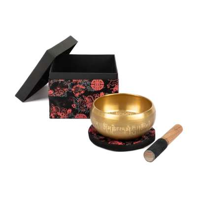 Indiai Hangtál OM gravírozással - 15 cm - Bodhi