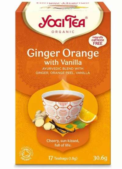 Narancsos gyömbér bio tea vaníliával - Yogi Tea