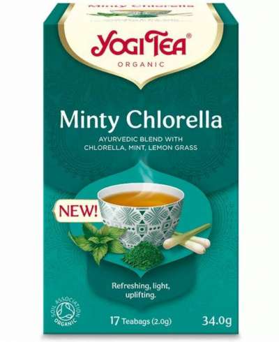 Mentás bio tea chlorella algával - Yogi Tea