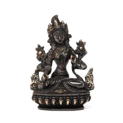 Tara réz szobor (fekete), kb. 14 cm - Bodhi